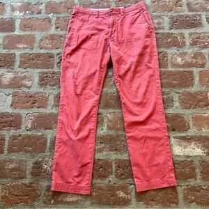Polo Ralph Lauren Mens NANTUCKET RED Chinos Pant 32X32 flat front Classic Fit